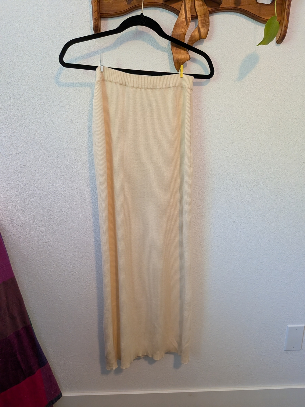 Samuji Cream Knit Maxi Skirt